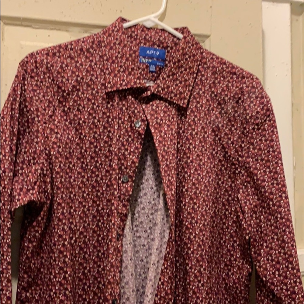 Floral large button down